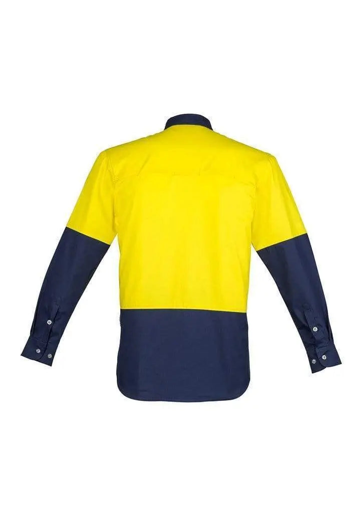 Syzmik Men’s Hi-Vis Spliced Industrial Shirt ZW122 Metro Workwear.